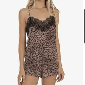 Cheetah print pajama set